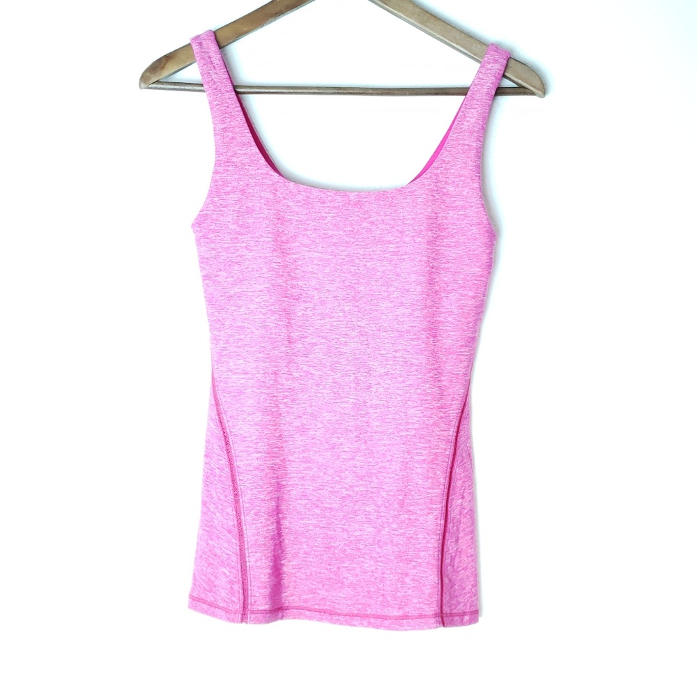 LuLuLemon Amala Pink Heather Tank Size 6